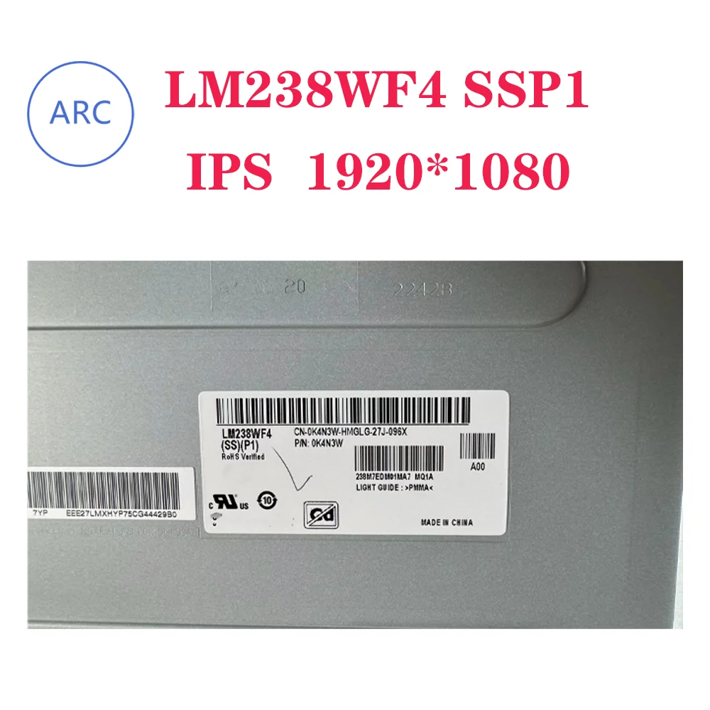 

23.8" NEW Original LCD Screen LM238WF4 SSP1 FHD 60HZ 1920*1080 LM238WF4 SSP1