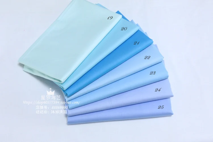 160*50cm Solid Color Twill Cotton Fabric For DIY Children\'s Wear Cloth Make Bedding Quilting Tecido Girl Dress
