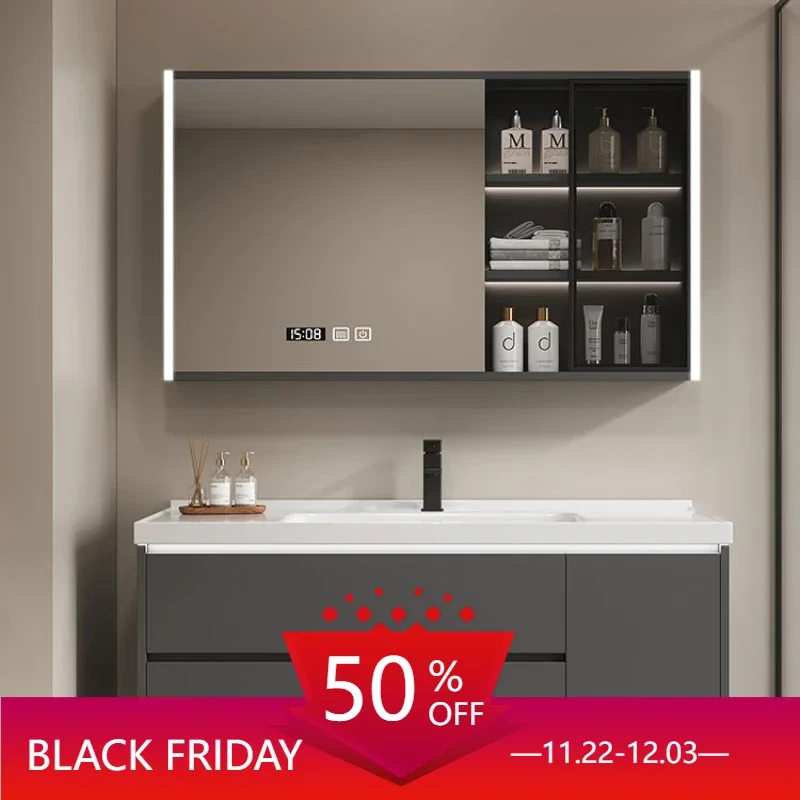 Salon Station Column Bathroom Cabinet Storage Corner Mdf Multipurpose Wall Pharmacy Sink Base Mirror Vanity Wc Wooden Gabinete