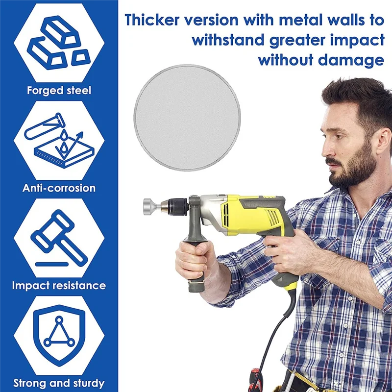 SDS-Plus T Post Ground Rod Driver, Drill Bit Driver Hammer Drill Rod Converter for Hammer Drill Grounding Rods F