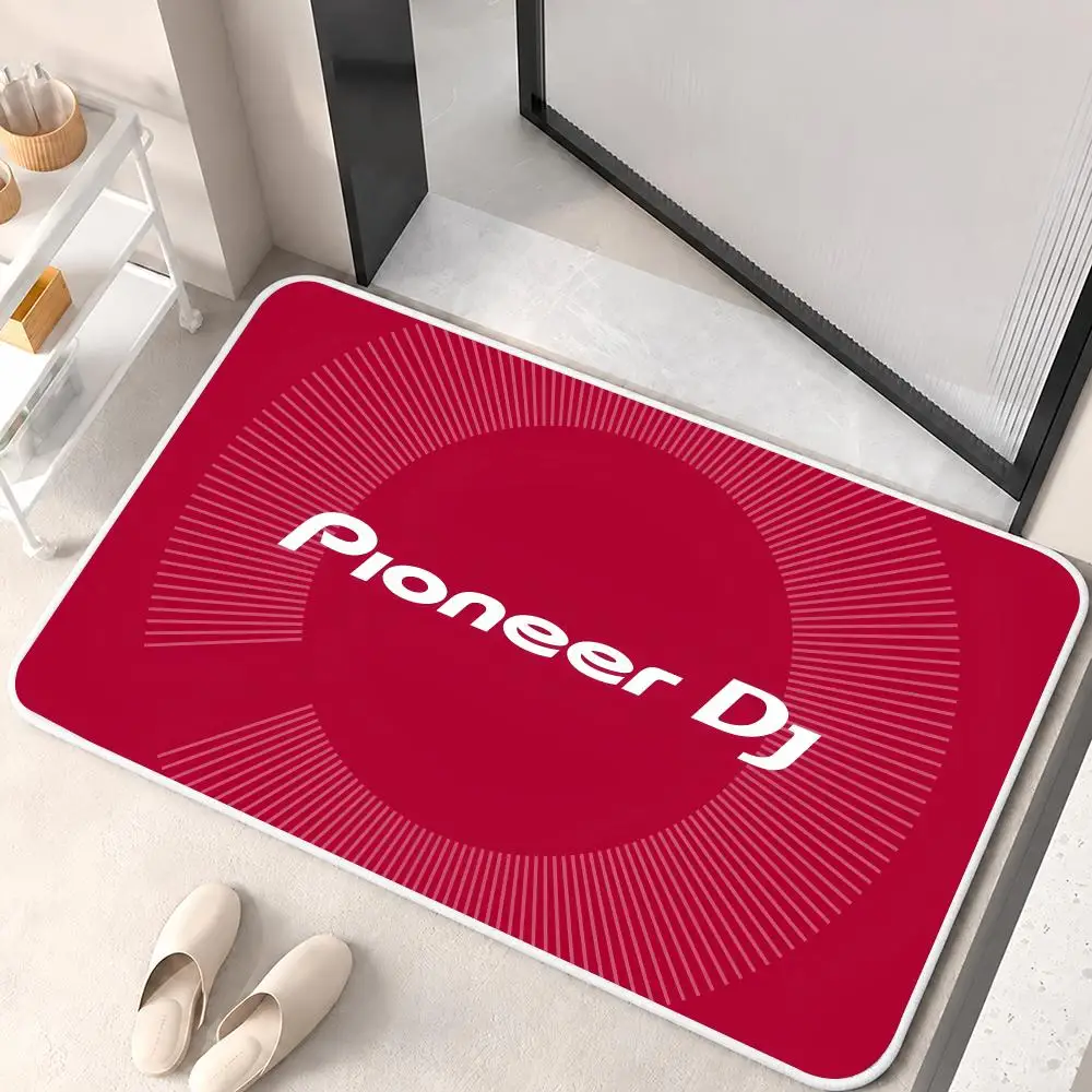 P-Pioneer Audio MUSIC Floor Mat Flannel Rug Soft Non Slip Door Mat For Bathroom Bedroom Kitchen Living Room Home Decor