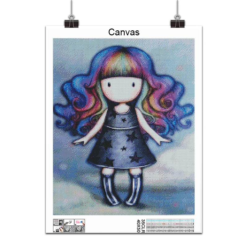 5D DIY Diamond Painting Cartoon Cute Girl Angel Princess Full Square&Round Diamond mosaic embroidery Cross stitch home decor Art