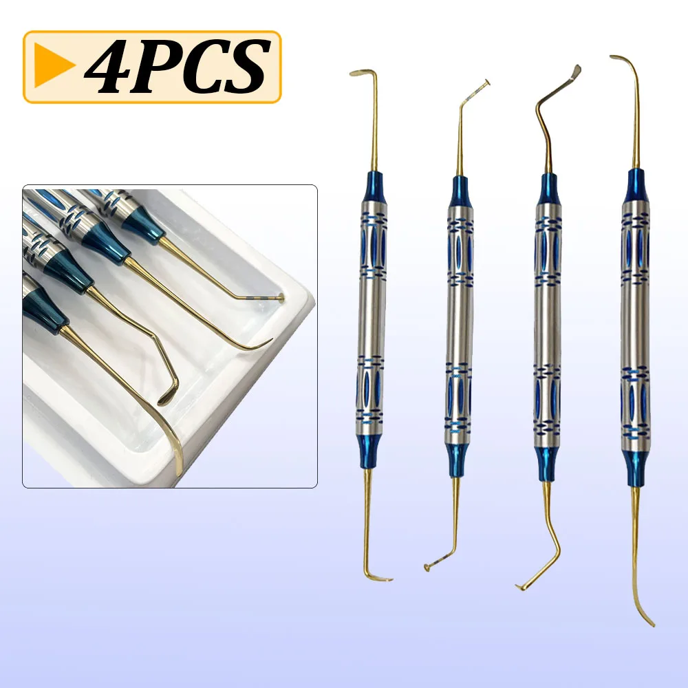 4Pcs Dental Sinus Kit Implant Lifting Elevation Hand Instruments Surgical Tools Dental Sinus Lifting Elevation