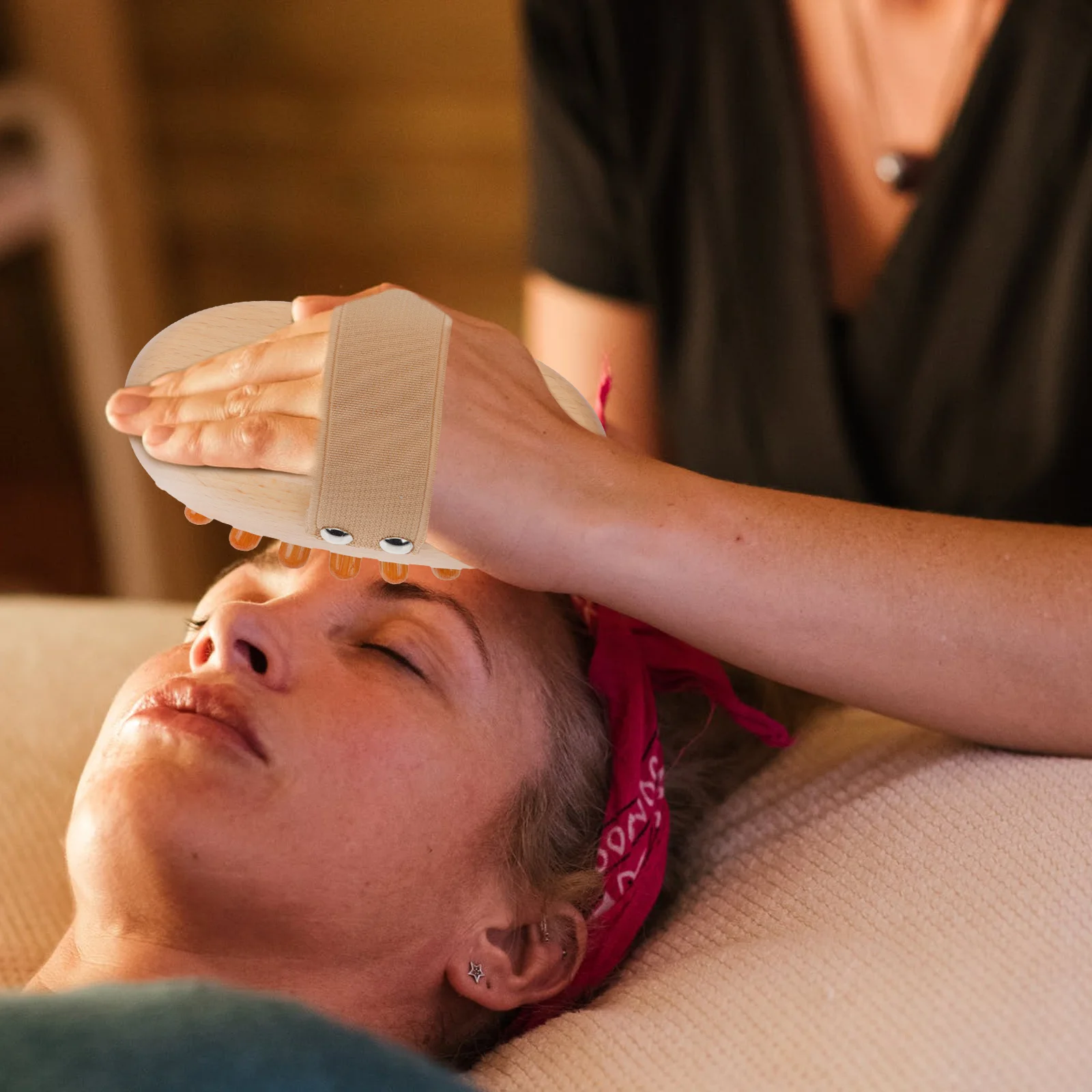 1 قطعة فرشاة تدليك وسادة هوائية الجسم مدلك خشبي تخفيف مشط للاستخدام المنزلي يده فروة الرأس مدلك السلس نقطة الوخز أداة #1