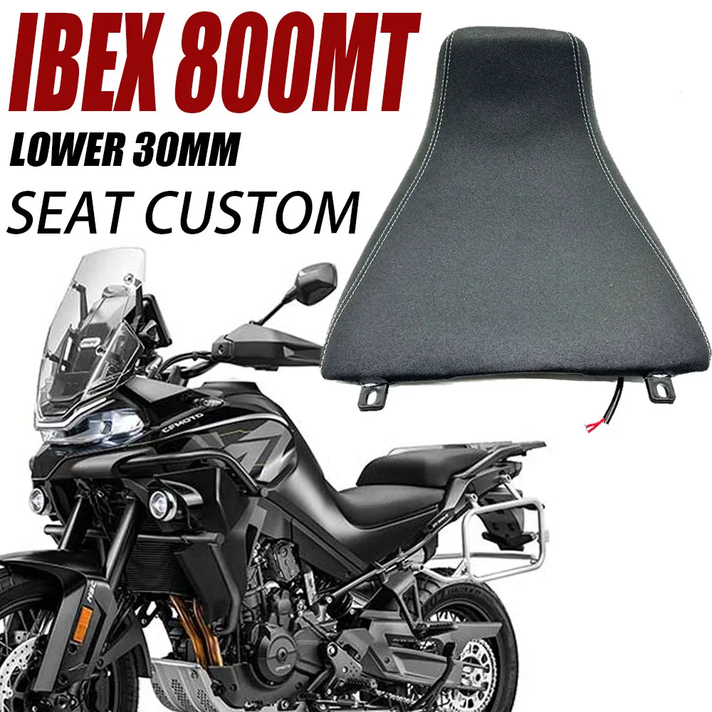 Motorcycle Modified Lower 30mm Seat Custom Vintage Hump Saddle Retro Seat Cushion For CF CF 800MT 800 MT IBEX 800MT