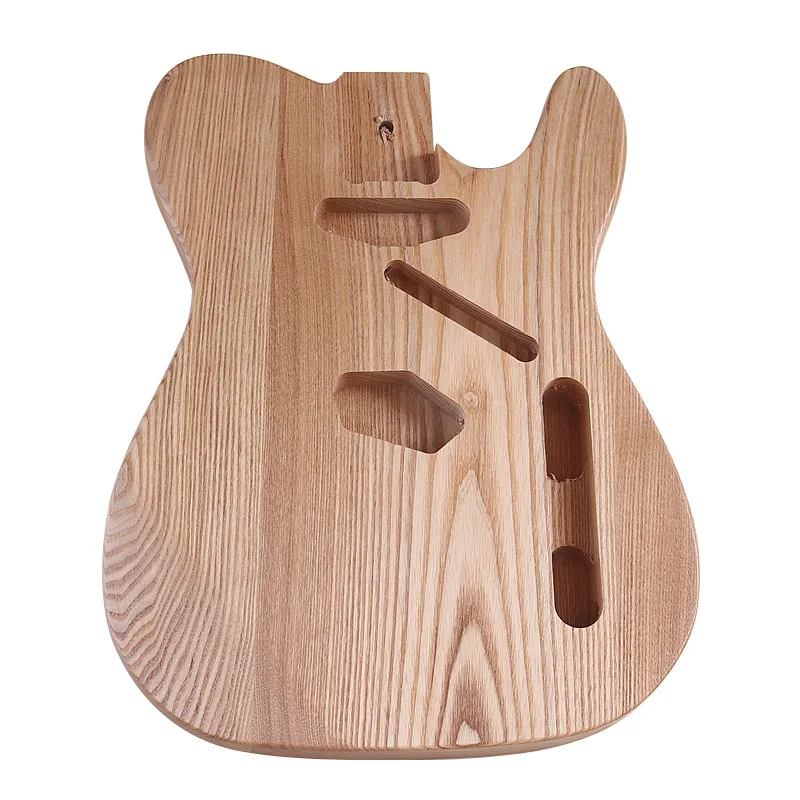 

A professional performance of DIY for assembling and modifying matte electric guitars in the original wood color of water tune