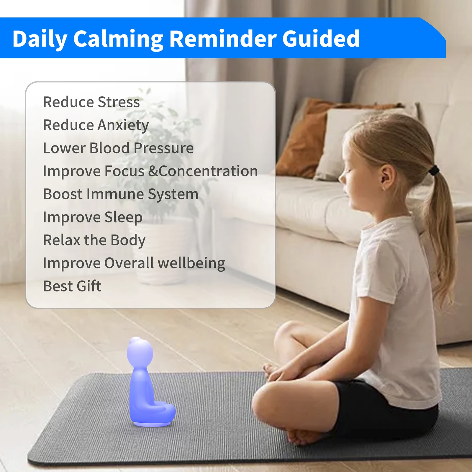 Yoga Assistance Breathing Light Guided Visual Meditation Tool Silicone Night Light bedside luminarias Atmosphere bedroom Lamp