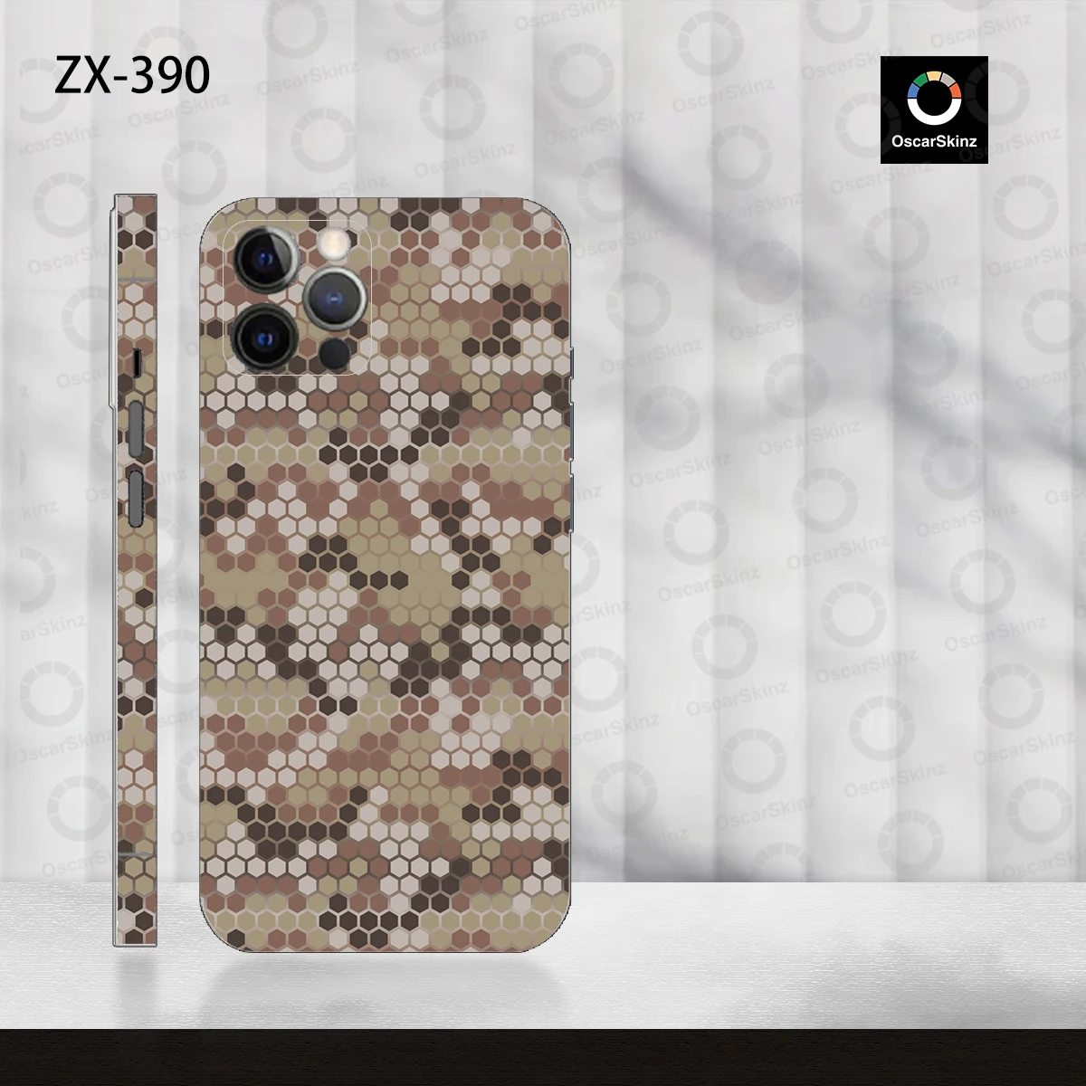 OscarSkinZ Wrap For iPhone 16 Pro Max Sticker 15 14 Plus Back Film 13 12 Mini Protective Decal Side Frame Back Protector