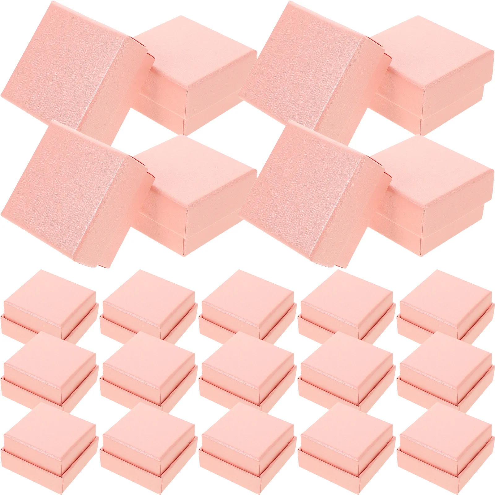 

Набор из 32 розовых шкатулок для украшений: многофункциональный картонный органайзер для колец, серег, ожерелий, портативный, для путешествий и туалетного столика