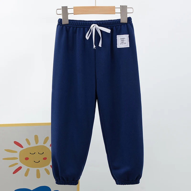 Pantalones de chándal de moda para niños y niñas, pantalones casuales de Joker, pantalones cómodos de cintura elástica, otoño