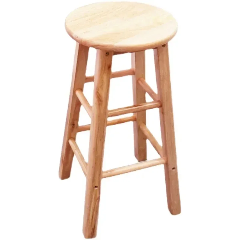 

Solid Wood High Footed Stools Household Stools Bar Stools Bar Chairs Restaurant Chairs