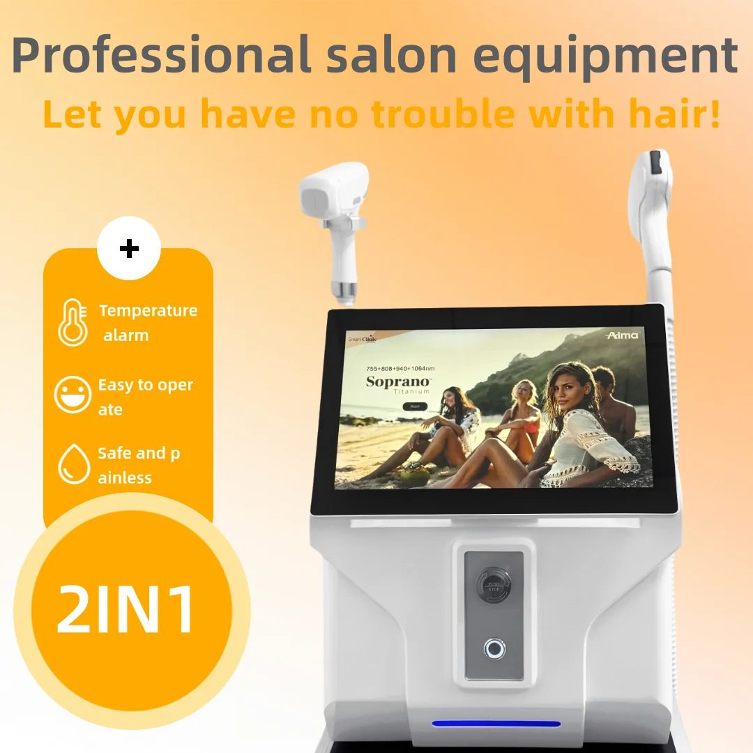 

Диодный лазер 808 нм и пикосекундный лазер 2-в-1: аппарат для удаления волос и татуировок с 4 длинами волн (755, 808, 940, 1064 нм)