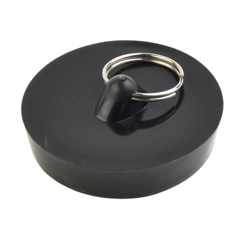 Replacement New Practical High-Quality Materials Rubber Stopper Rubber Sink Plug 1pc 38-45mm Black Drain Stain-Proof Acs