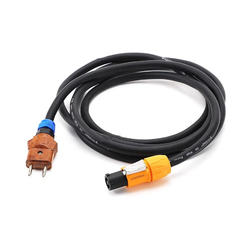 

20A Waterproof Aviation Plug to 10A Bakelite Plug Adapter Cord - 3x2.5mm² Flame Retardant Power Cable for Stage Lighting/LED