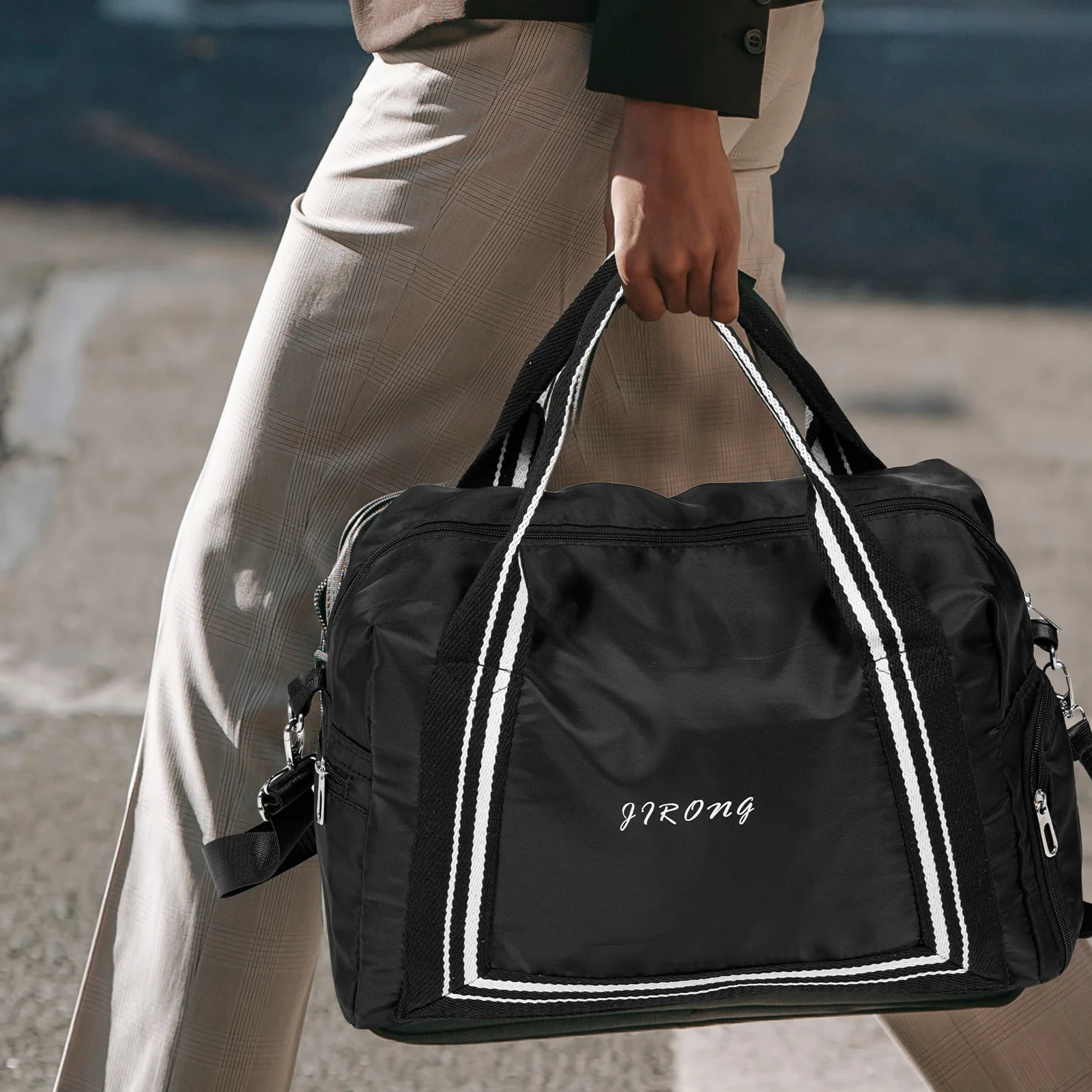 Large Capacity Travel Duffel Bag Oxford Cloth Sports Gym Bag Dry Wet Separation for Outdoor Camping Fitness Running Hiking