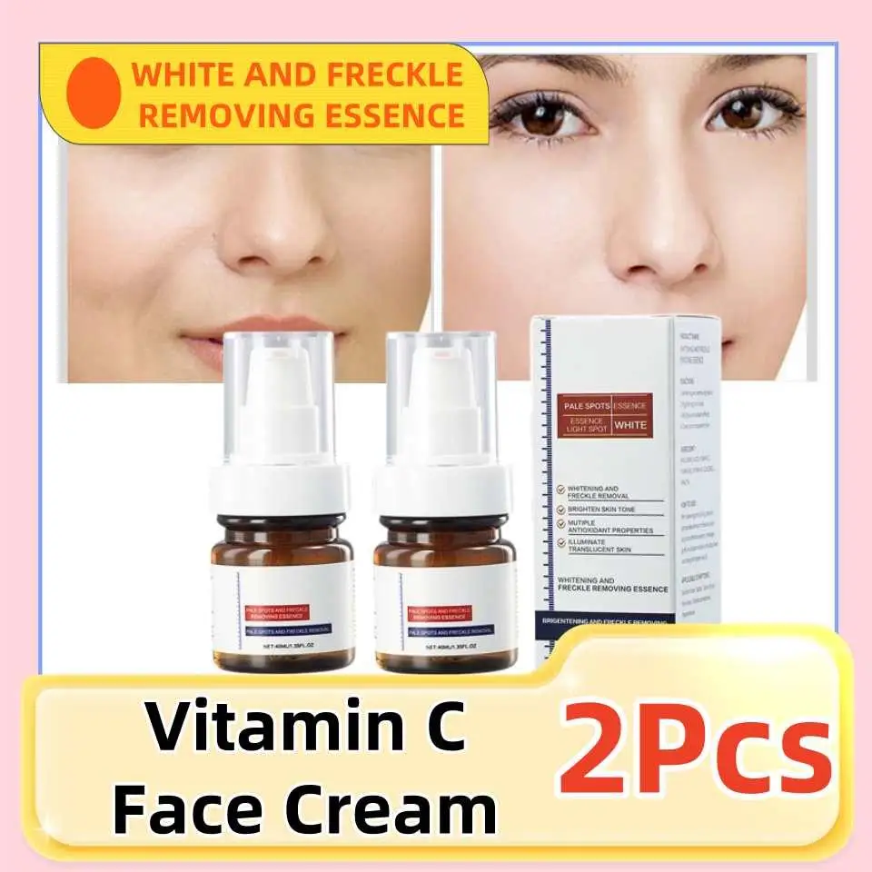 

2Pcs Vitamin C for Face Cream Firming Facial Cream Pigments Dark Spots Relieve Lightening Skin Care Products