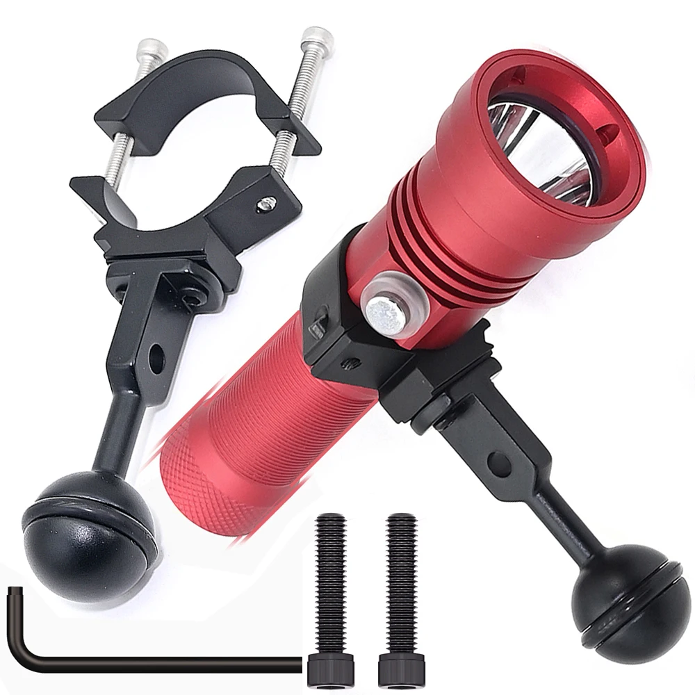 25mm/35mm Universal Ball Joint Bracket Arm for Buoyancy fill light lamp holder diving torch flashlight Mount