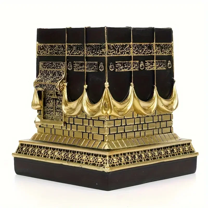 Celestial 3D Kaaba Model, Islamic Gift Sculpture, Decorative Table, Eid Al-Fitr Gift, Modern Table Decoration Style, Christmas