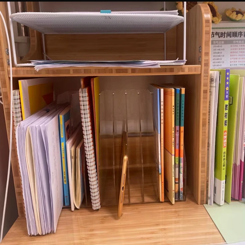 

Большой акриловый органайзер для документов формата А4, низкопрофильный держатель для книг, папок, бухгалтерских книг, прозрачная подставка для книг для офисного стола.