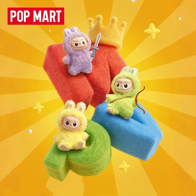 

LABUBU POP MART V4 The Monsters PIN FOR LOVE Series Originals Blind Box Plush Dolls Gifts for Girls and Boys