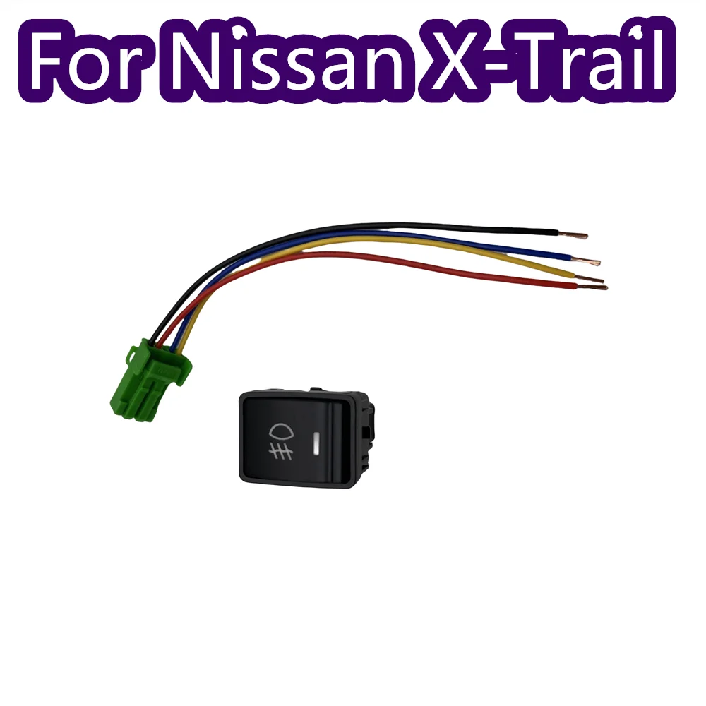 

CAR Fog Light Switch 5 Pin 12V On-OFF Button For Nissan X-Trail 2014-2016 Altima Sylphy 2012 Kicks 2017 Tiida 2011 Green&Yellow