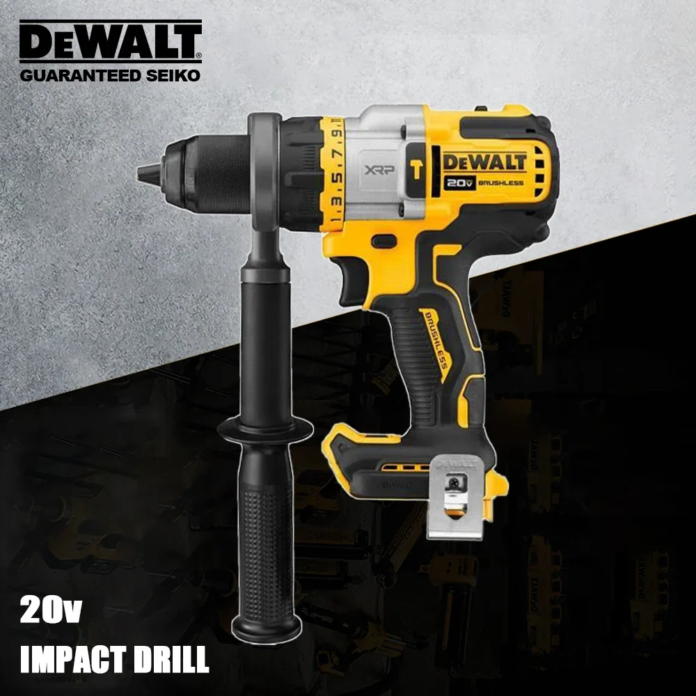 

Dewalt Cordless Impact Drill Rechargeable High Torque DCD999 126Nm 2000rpm 38250bpm Adjust 3 Speed LED Universal 20v&60v Battery