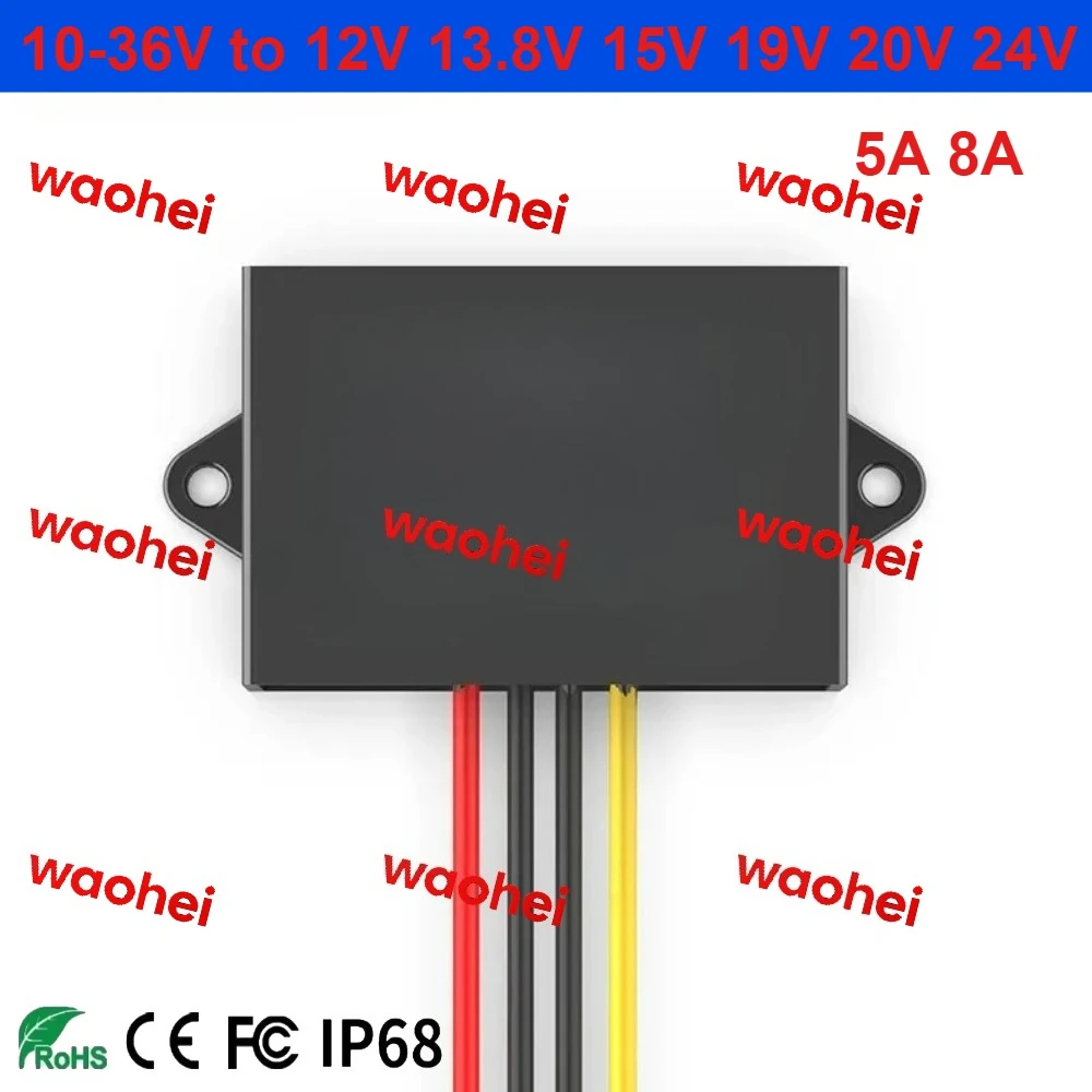 

car 10-36V to 12V 13.8V 15V 19V 20V 24V 5A 8A DC to DC buck-boost converter voltage regulator power supply regulator module CE