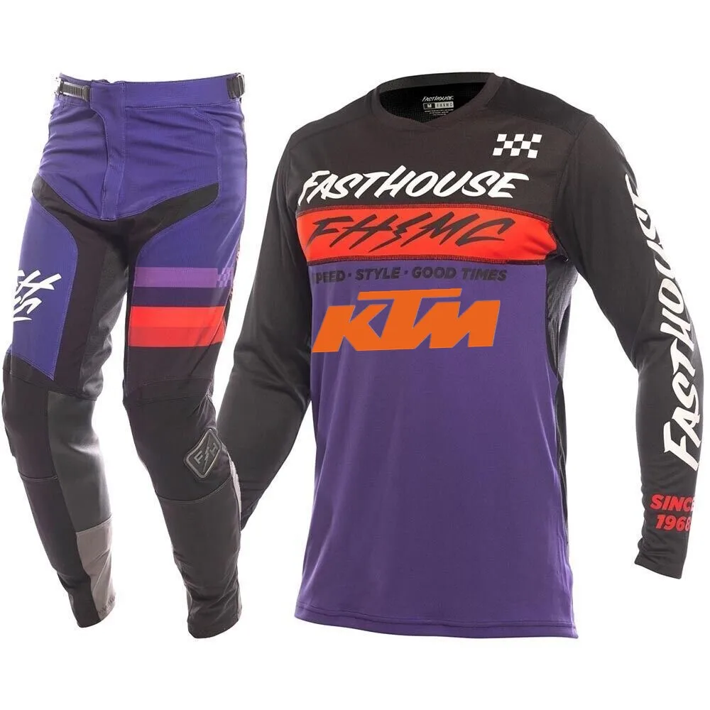 2025 KTM Motocross Gear Set mx Power Wear Off Road Jersey Set ATV kit Breathable Dirt Bike Combo Suit Moto Kit