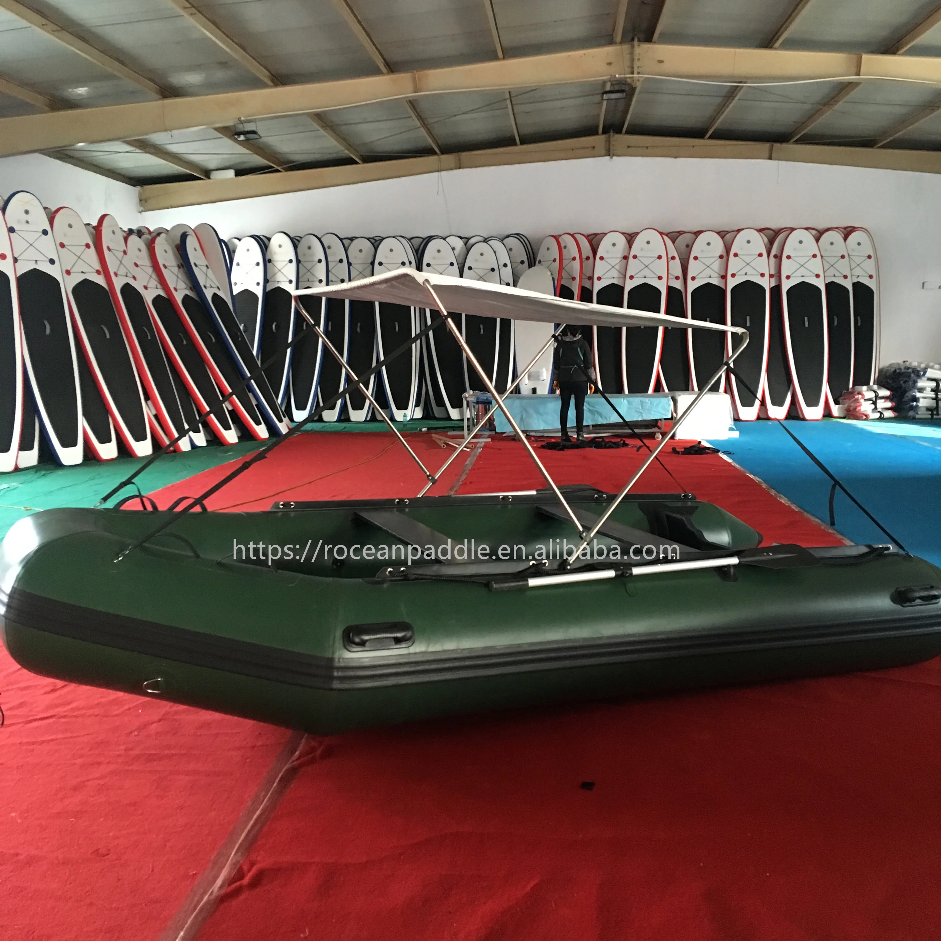 قارب مطاطي من Highfield قارب صيد صغير قارب بولي كلوريد الفينيل قابل للنفخ