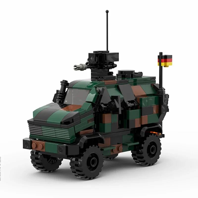 Moc Building Bricks Military Model German Army Armored Car Technology Modular Blocks Gifts Toys For Children DIY Sets Assembly