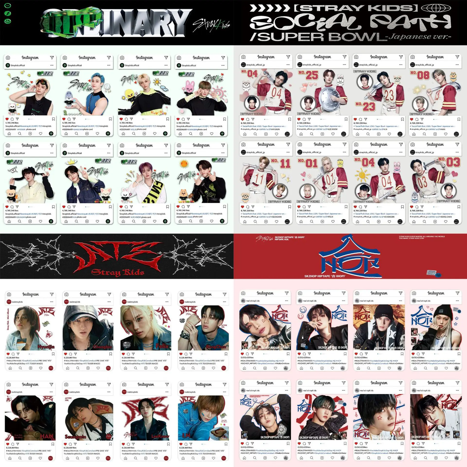 

StrayKids Celebrity Same Style Peripheral Transparent Card Collection SKZOO Cute Peripheral Celebrity Album Collection Card