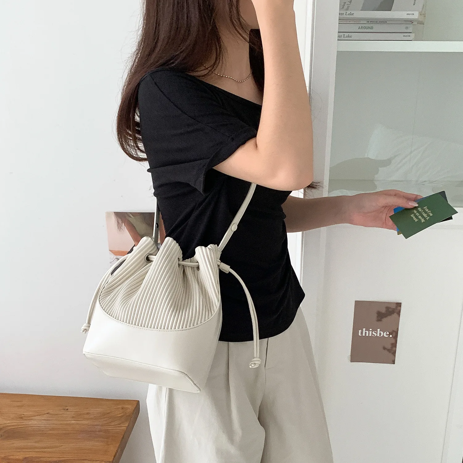 PU Leather Small Square Crossb - đánh giá và giá Luxury Bags Korea