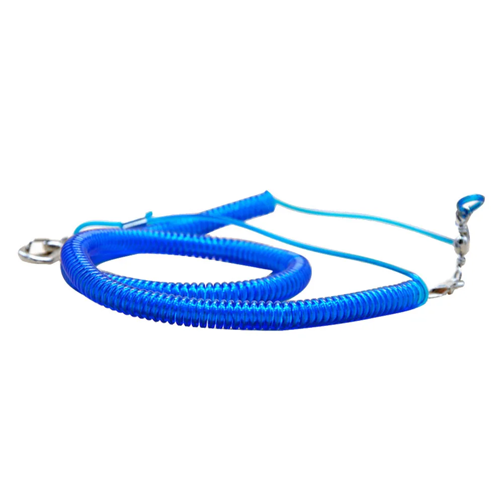 

Bird Flying Training Rope 75cm 6m Stretch Blue Parrot Leash Kit Steel Wire Inside Durable Parrot Leash Kit Bird Training Rope
