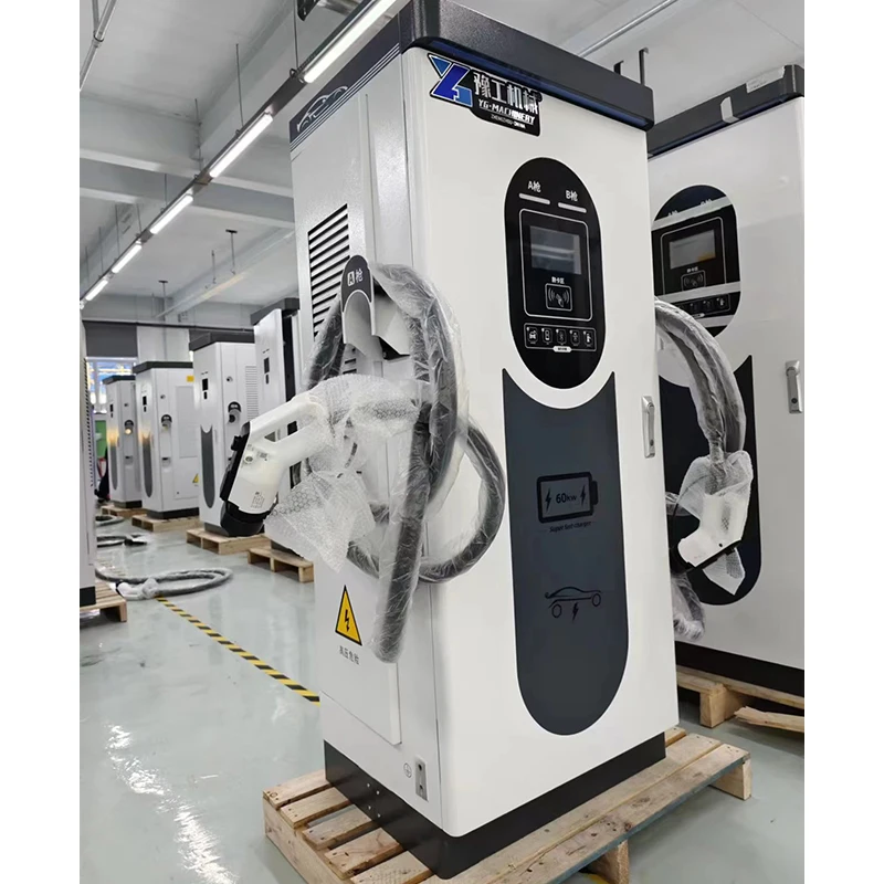 90KW Home Use Electric Vehicle Charging Pile CCS2 GB/T Floor-standing Outdoor Fast Electric Vehicle Charger IP55