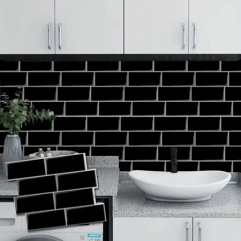Backsplash Tile for Kitchen Peel and Stick, Self Adhesive Stick on Subway Tiles for Kitchen, Bathroom
