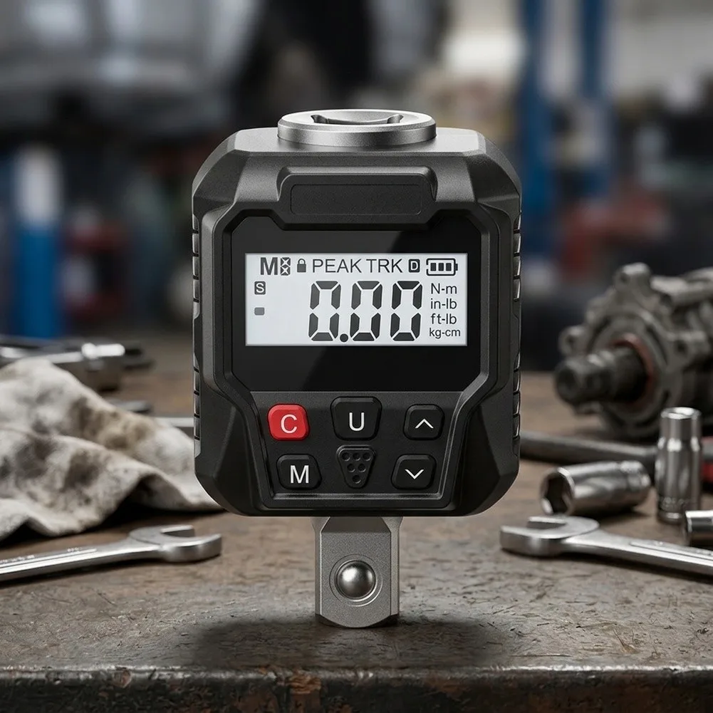 Digital Torque Adapter NLJ01 with 17-340 NM Range and 1/2 Inch Square Drive for Controlled Tightening in Maintenance Work