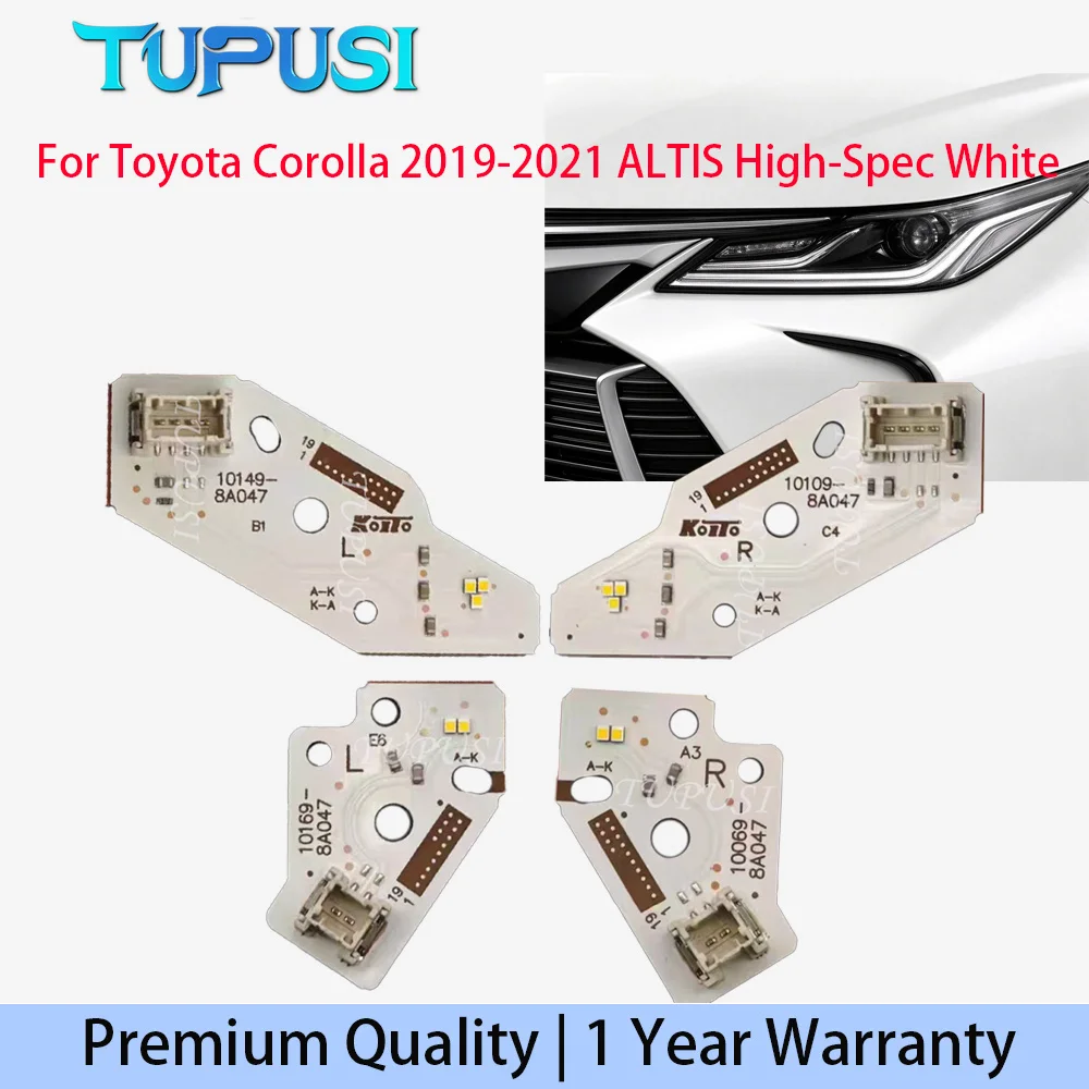 High-Spec White For Toyota Corolla 2019-2021 ALTIS NEW DRL CHIP Light Car LED Light Source Board LED Lamp Tube Car Accessories