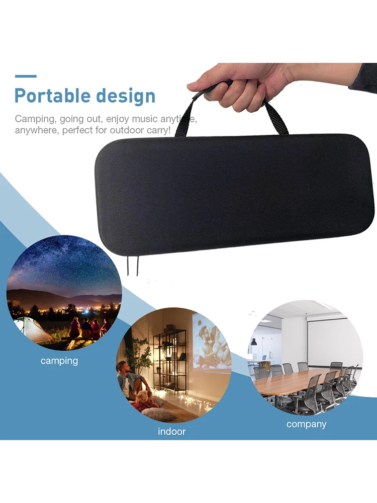 Portable Carrying Case Multifunctional Travel Carrying Case Dustproof Projector Bags Thickened Mesh Bag for Samsung TheFreestyle