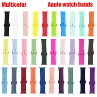 Bandas de silicona para Apple Watch, pulsera deportiva Ultra 2 49mm 45mm 44mm 40mm 41mm serie iwatch 8 7 6 5 4 3 SE 9 10 42mm-46mm