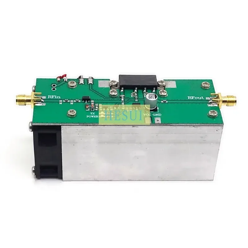 335MHz-480MHz 13W 433MHz Amplifier Microwave Power Amplifier Module Microwave RF Range Extender Board  CNC cooling sheet & Fan