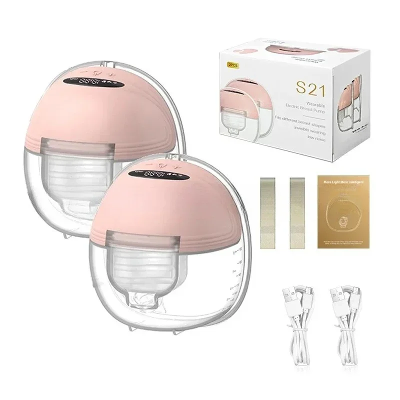 

Умный портативный электрический молокоотсос Smart S21 с аккумулятором 1000 мАч, силиконовый экстрактор грудного молока для младенцев