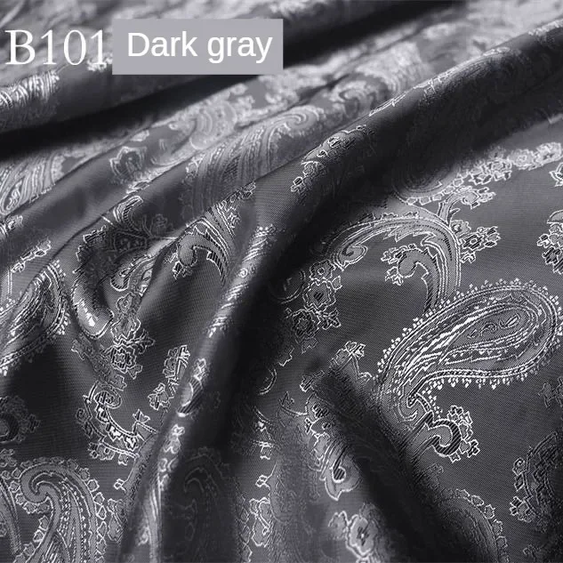 Glossy Plain Jacquard Fabric Lining By Meter for Clothes Suits Coats Sewing High-grade Printed Pattern Cloth Skin Friendly Silky