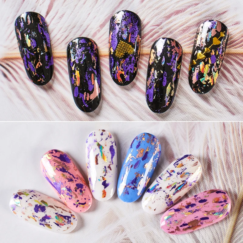 MEET ACROSS 7ml Transfer Foil Gel Nail Polish Nail Art Varnish For Adhesive Sticker Nail Glue Semi-Permanant Soak Off UV LED Gel