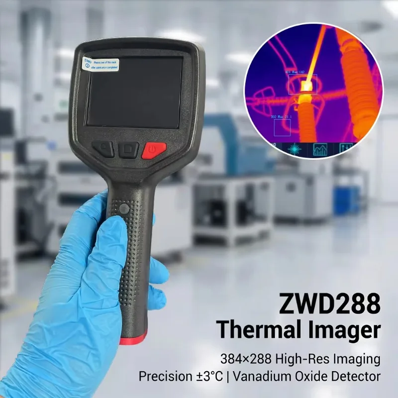 ZWD288 Handheld Thermal  Imager 384x288 Resolution High Precision  Thermal Imaging   With WIFI 4G 10 Palett