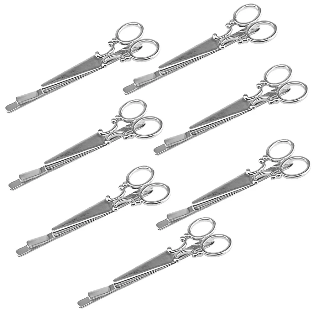 

7Pcs Vintage Scissors Hair Clip Barrette Women Hair Accessories for Daily Wear Party Wedding Festival Styling Snap Clip Tool