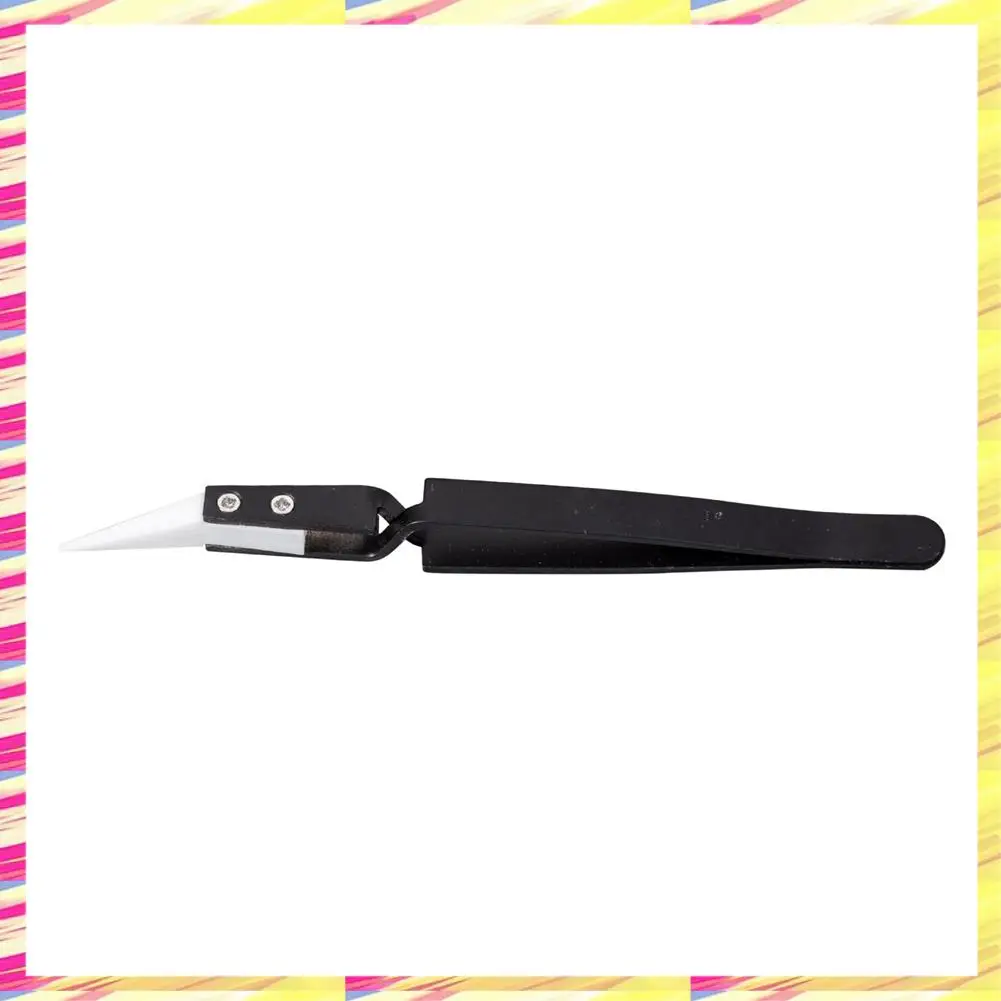 ABJJ 3Pcs Anti-Static Reverse Tweezer IC SMD SMT Reverse Tweezers Heat Resistant 1000 Degree Hand Tools