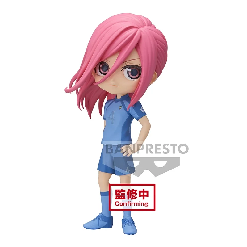 Original BANDAI Blue Lock Chigiri Hyoma Qposket Anime Action Figure PVC Model Collector Toys Figurine 13cm