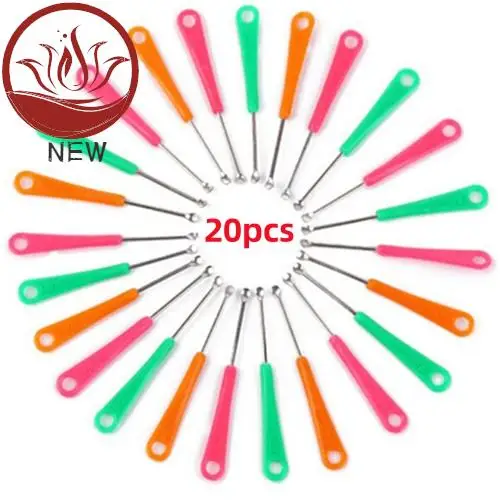 

20pcs/set EarPick Ear Wax Pickers Ear Care Spoon Tool Metal Ear Picks Wax Removal Curette Remover Cleaner Facial Beauty Tools