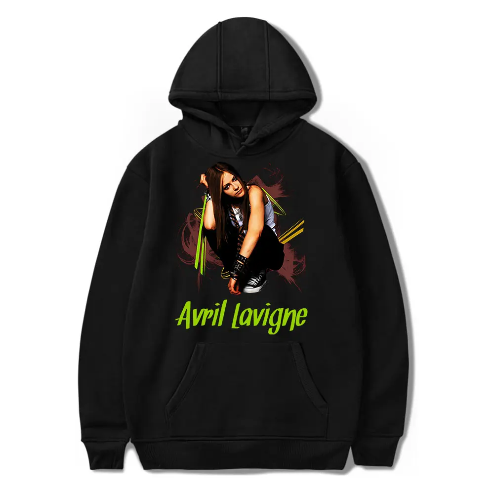 

Avril Lavigne Hoodies Merch Women Men Fashion Casual Hooded Sweatshirts Streetwear Long Sleeve Pullover Sweatshirt