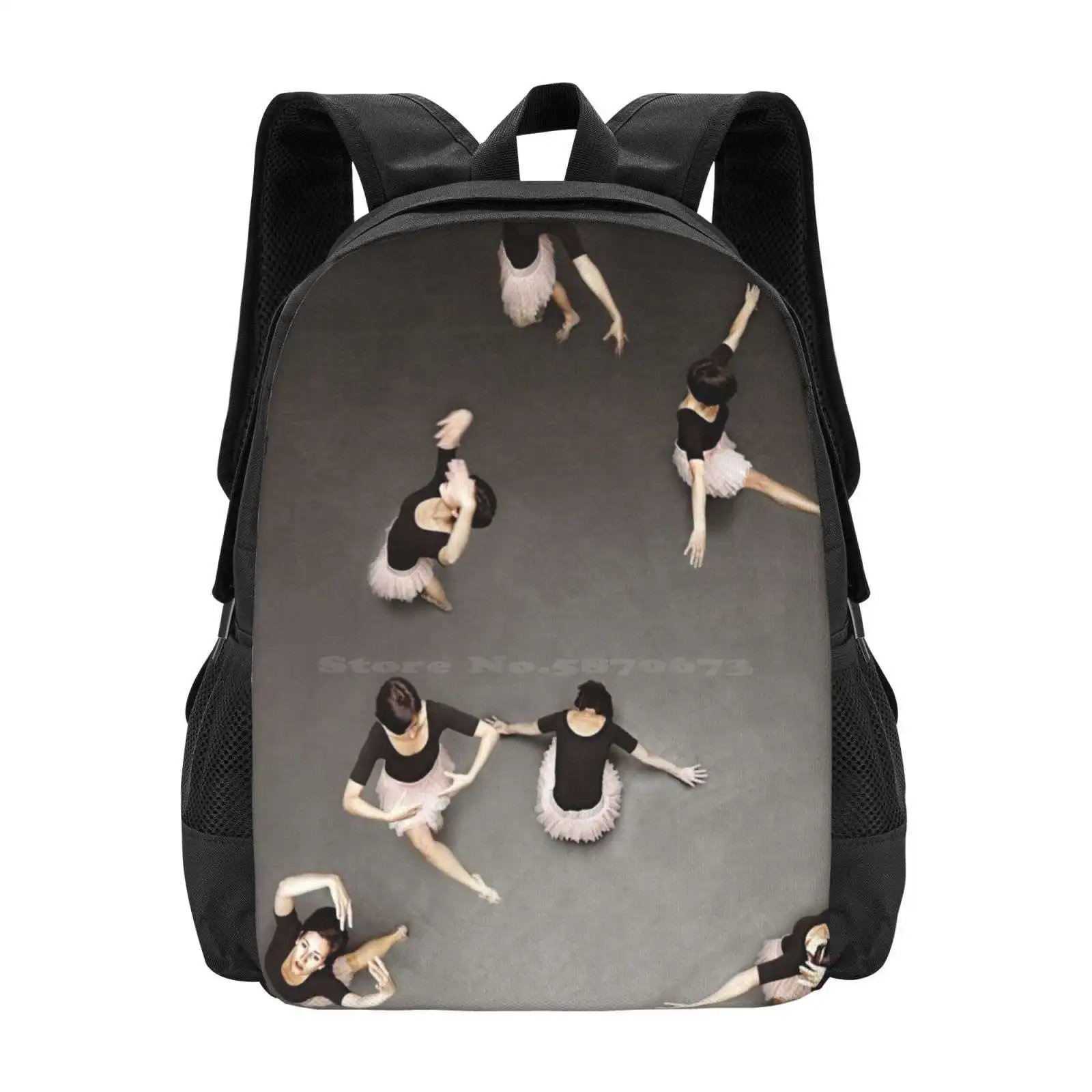 

Ballet From Above Hot Sale Schoolbag Backpack Fashion Bags Ballet Dance Stage Girl Woman Photoshop Multiplicity Theater